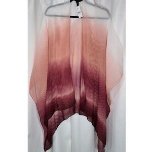 NWT ONESIZE PLUS LANE BRYANT OMBRE DIP DYE RUANA